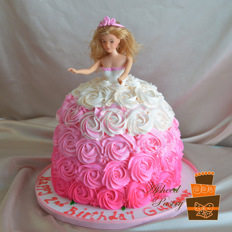 3D Barbie Doll Dress Cake | Baked by Nataleen