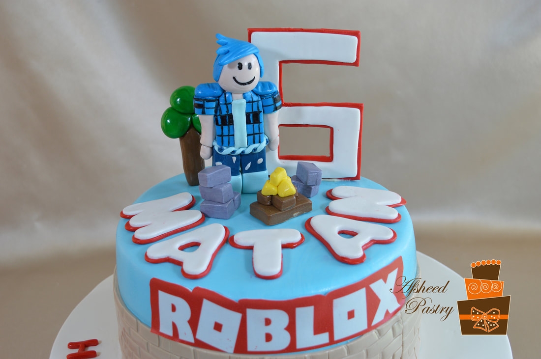 Roblox Birthday Cake - roblox buttercream cake design